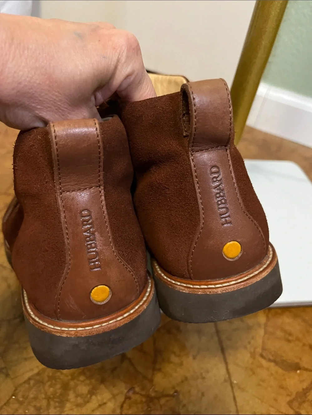 NWOT Samuel Hubbard Brown Suede Leather Ankle Chukka Boots Men's Size 9.5